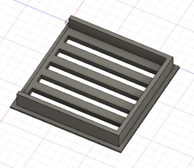 3D model of case for a carbon filter.