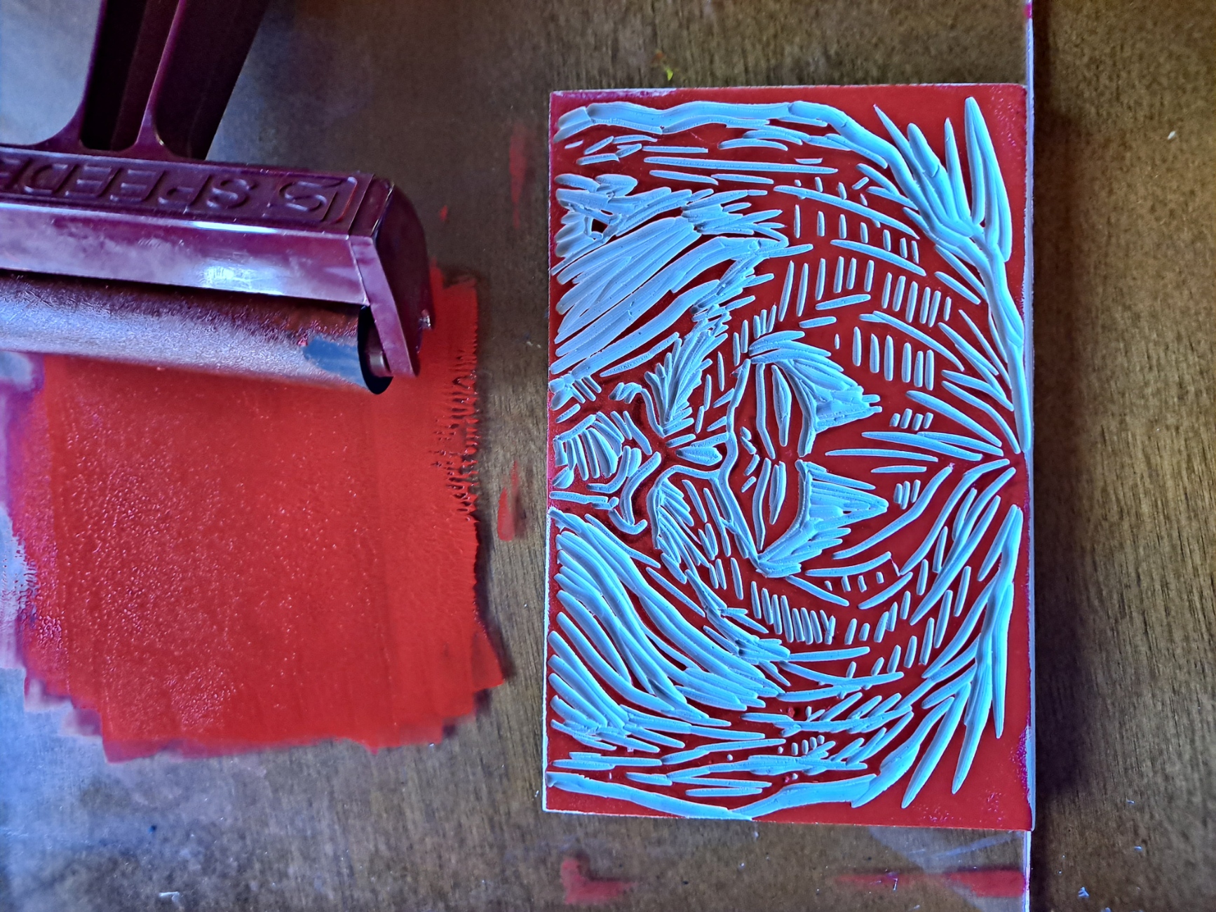 block print designed for mask.