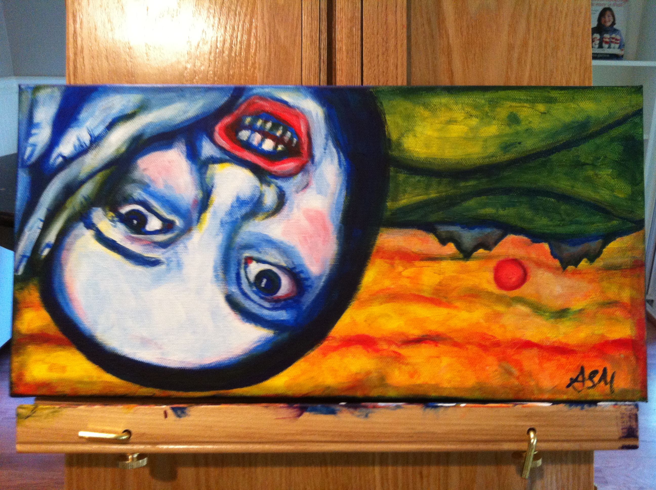 painting inspired by The Scream.