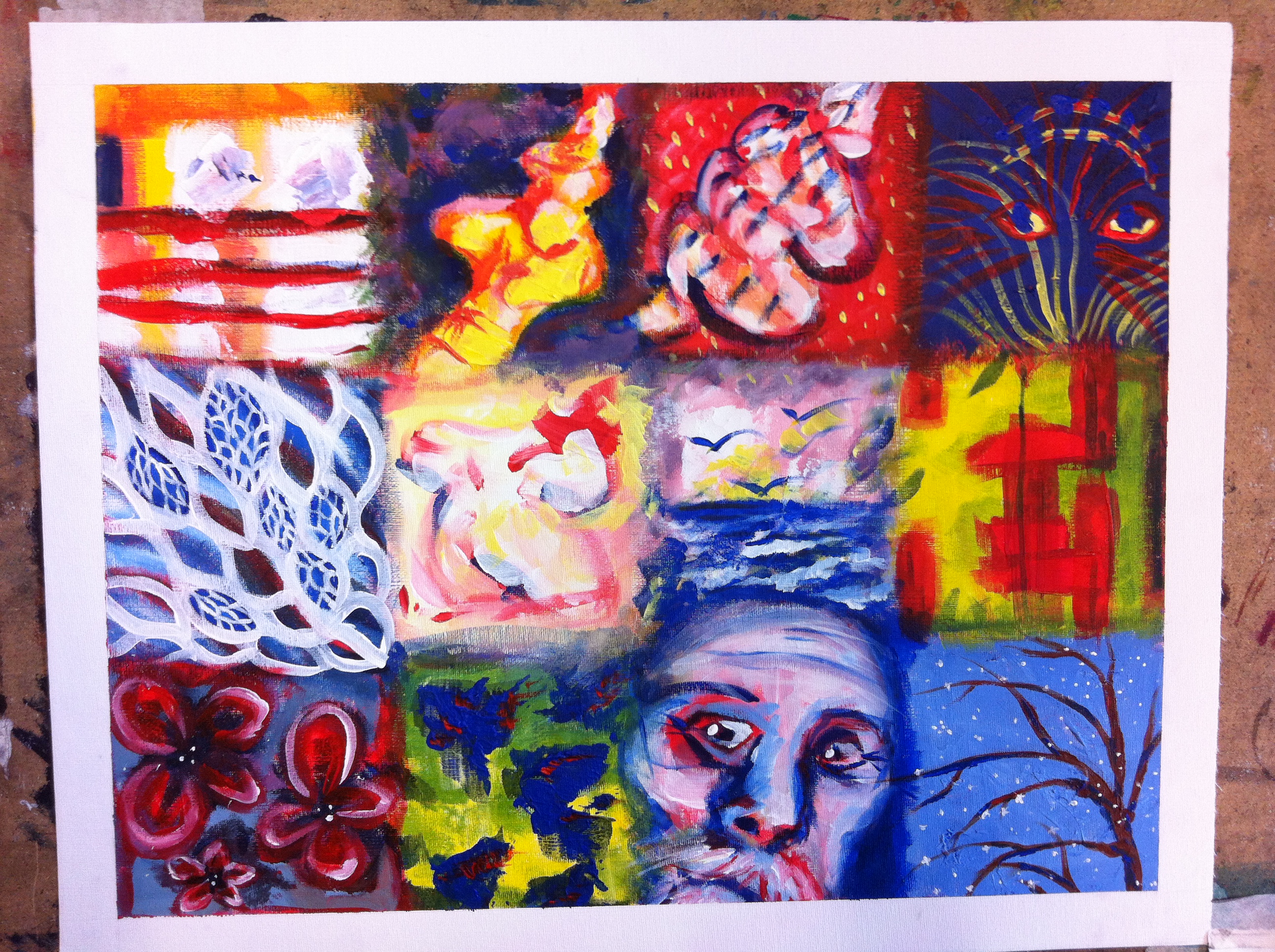 painting featuring many combinations of design elements.